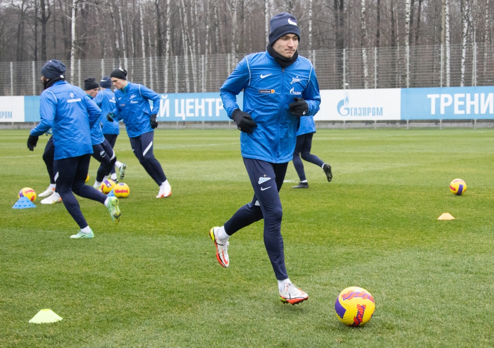 Тренировка «Зенита» перед матчем с «Нижним Новгородом»