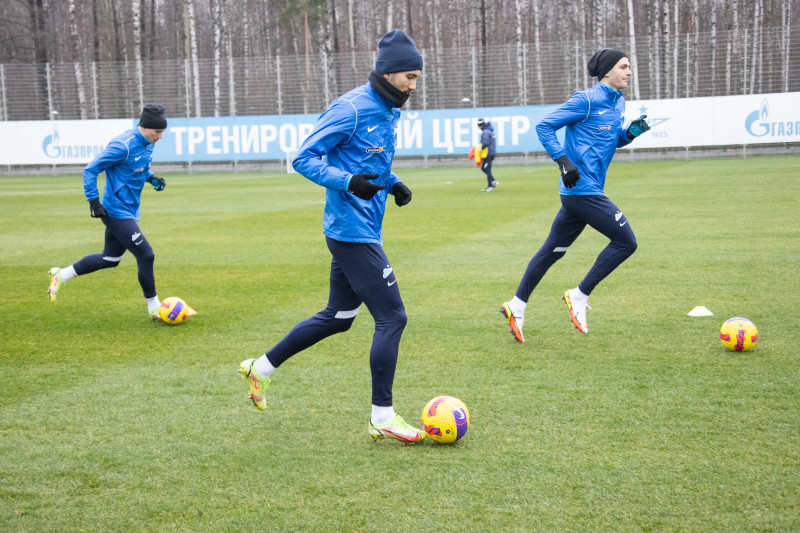 Тренировка «Зенита» перед матчем с «Нижним Новгородом»