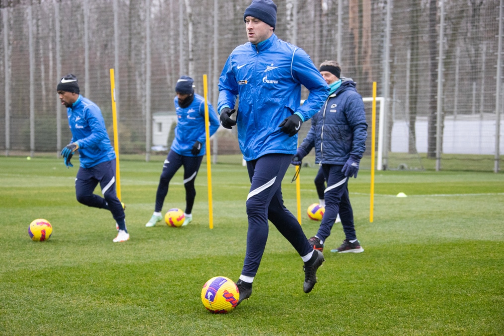 Тренировка «Зенита» перед матчем с «Нижним Новгородом»