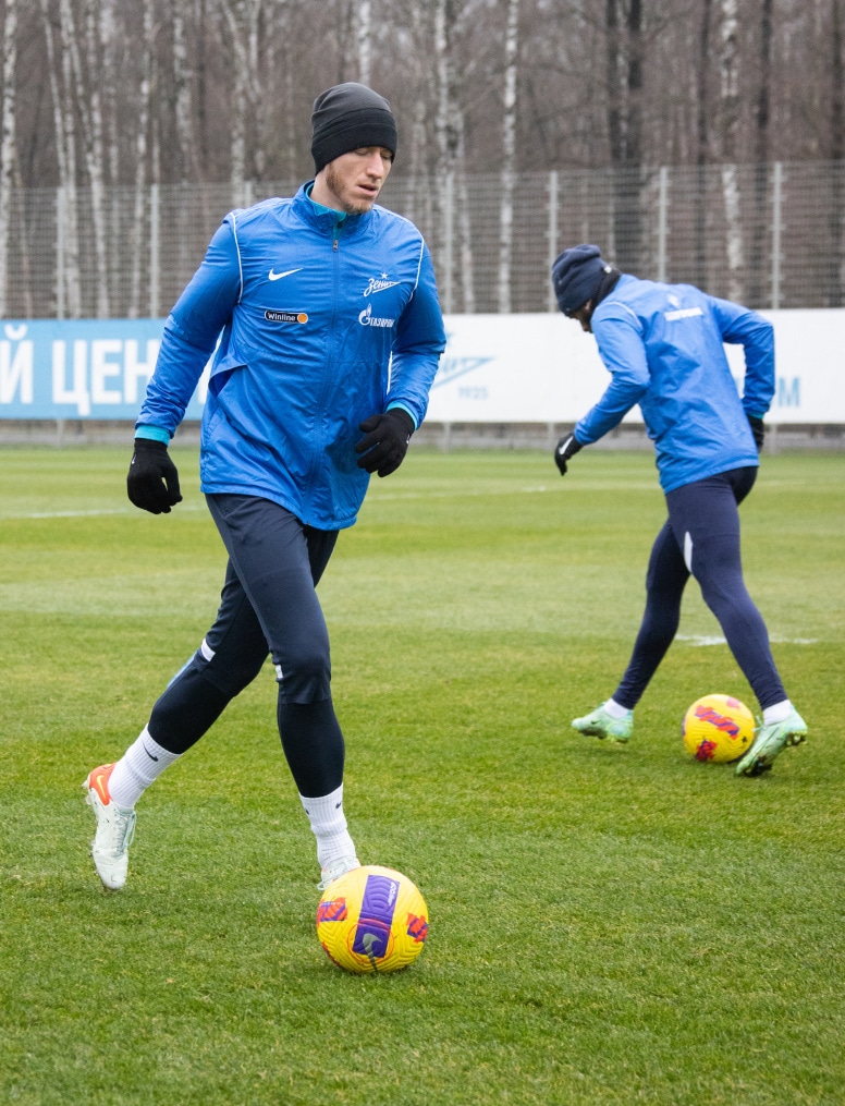 Тренировка «Зенита» перед матчем с «Нижним Новгородом»