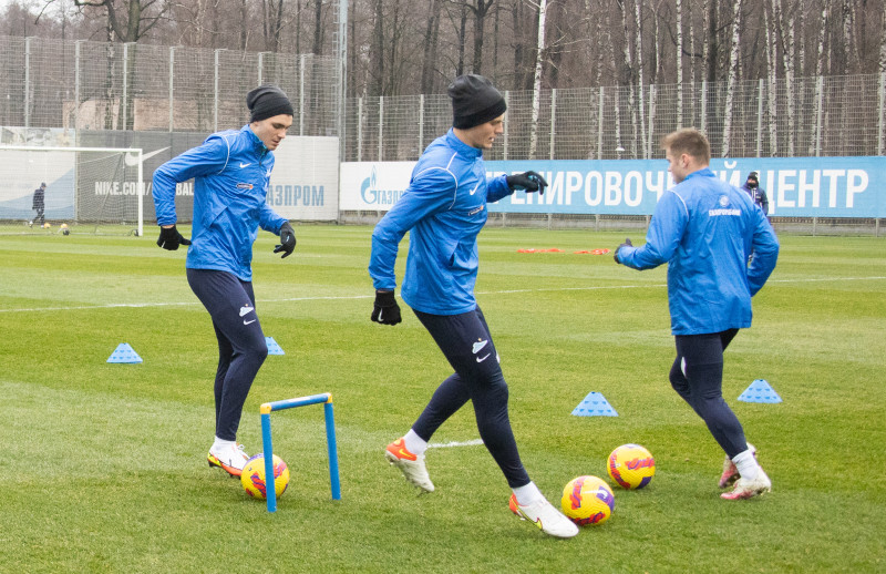 Тренировка «Зенита» перед матчем с «Нижним Новгородом»