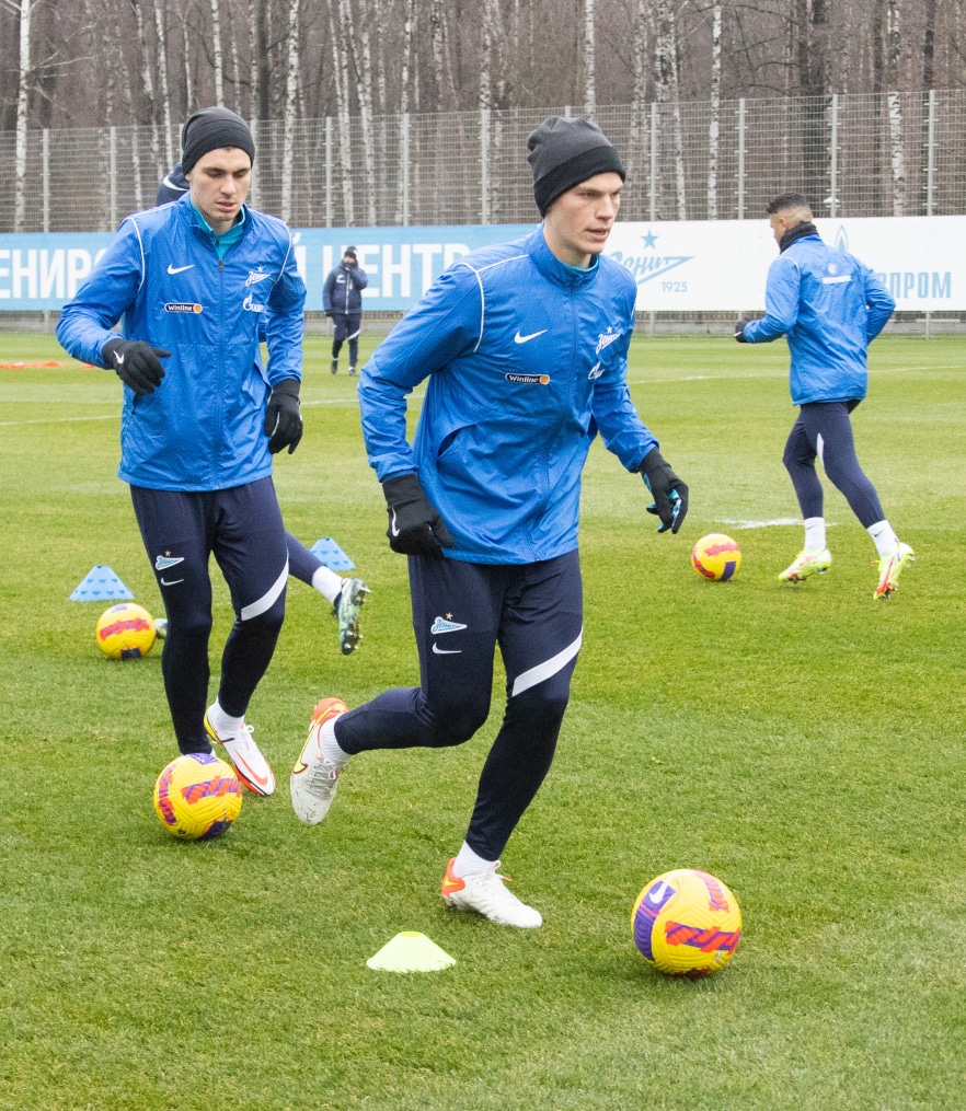 Тренировка «Зенита» перед матчем с «Нижним Новгородом»