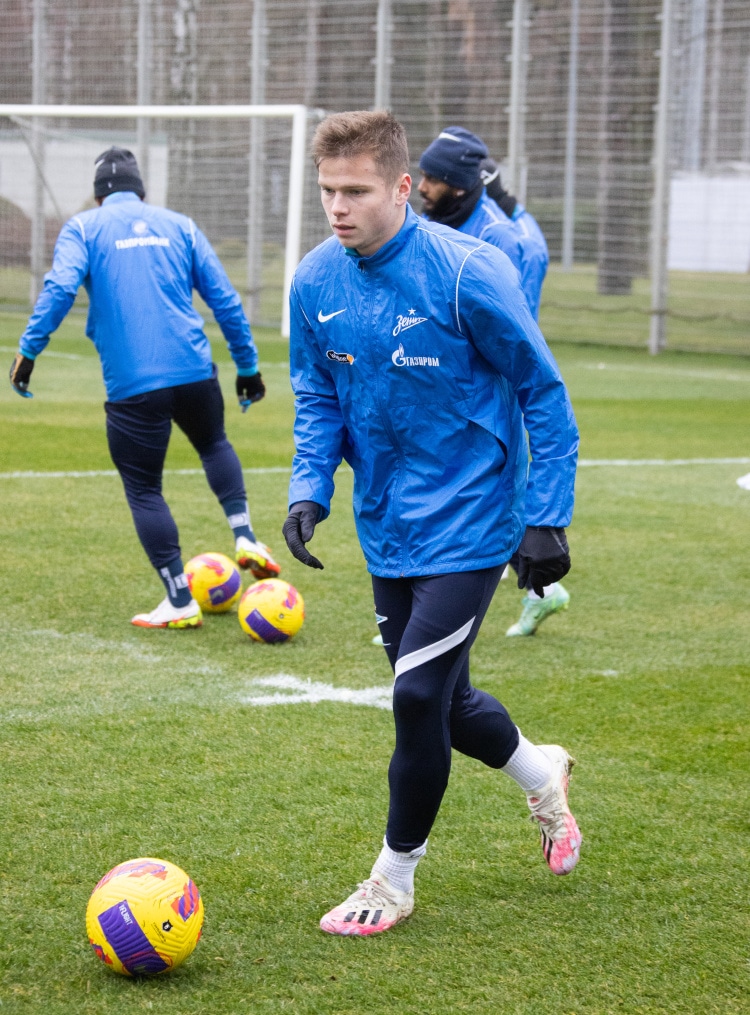 Тренировка «Зенита» перед матчем с «Нижним Новгородом»