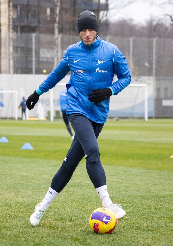 Тренировка «Зенита» перед матчем с «Нижним Новгородом»