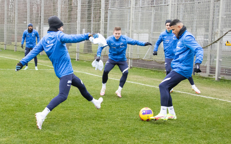 Тренировка «Зенита» перед матчем с «Нижним Новгородом»