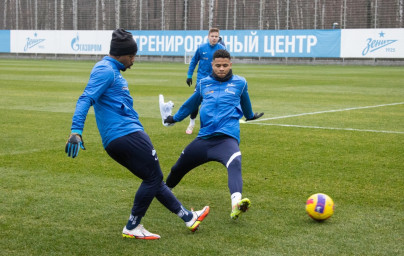 Тренировка «Зенита» перед матчем с «Нижним Новгородом»