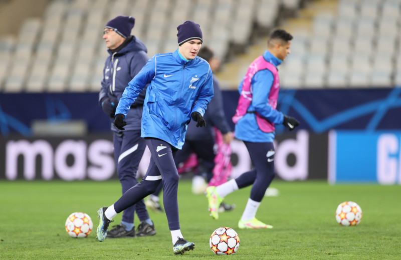 Тренировка «Зенита» перед матчем с «Мальмё»