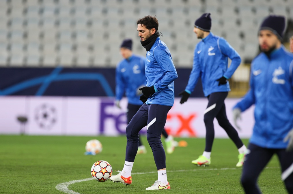 Тренировка «Зенита» перед матчем с «Мальмё»