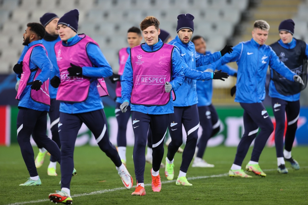 Тренировка «Зенита» перед матчем с «Мальмё»