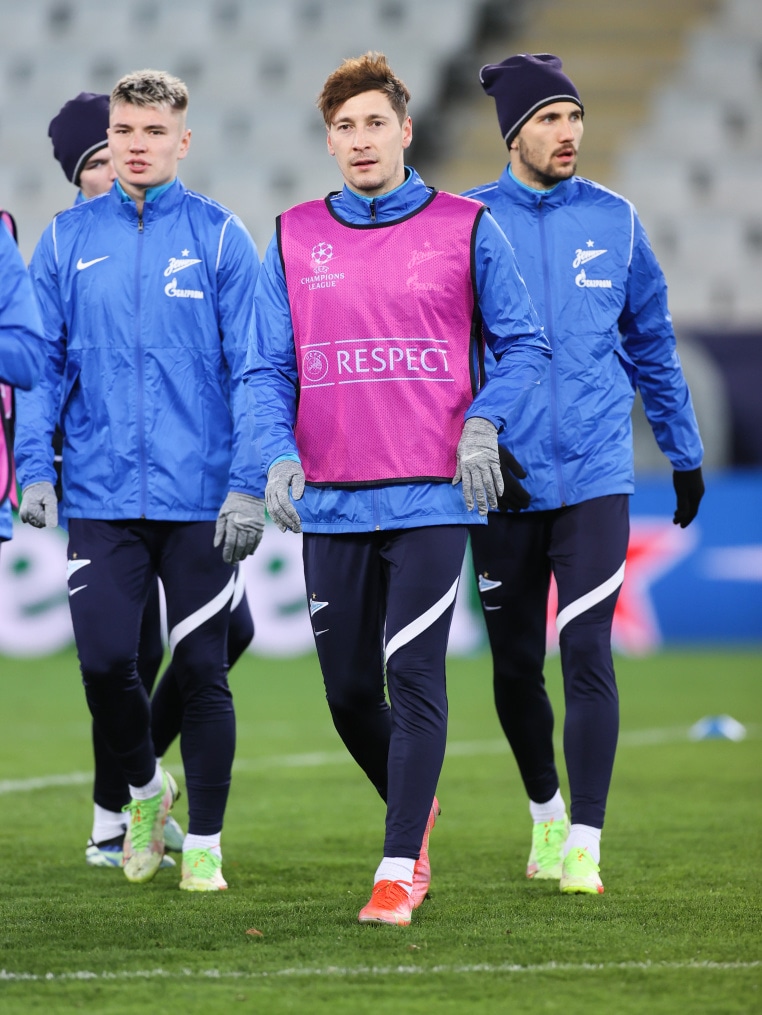 Тренировка «Зенита» перед матчем с «Мальмё»