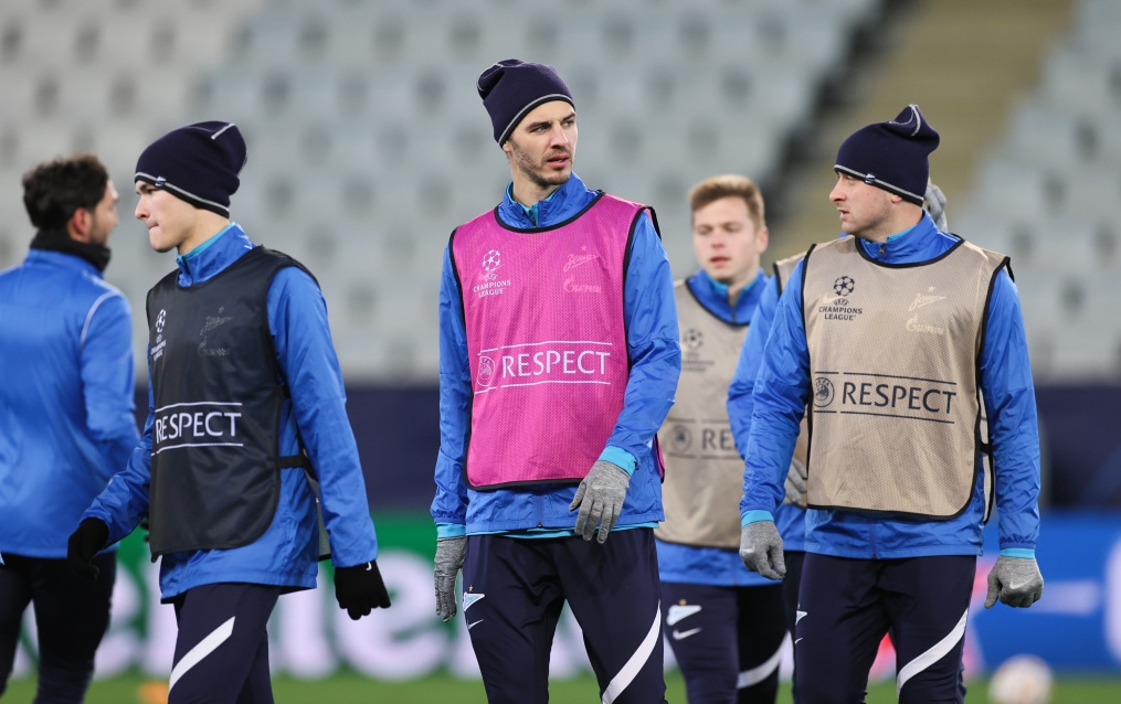 Тренировка «Зенита» перед матчем с «Мальмё»