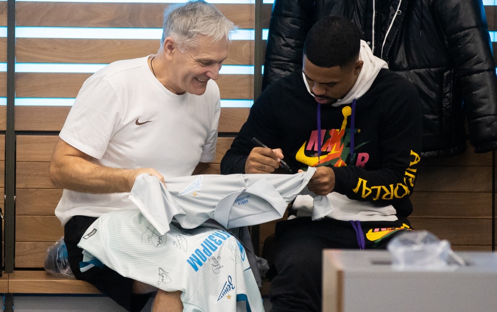 Тренировка «Зенита» перед матчем с «Динамо»