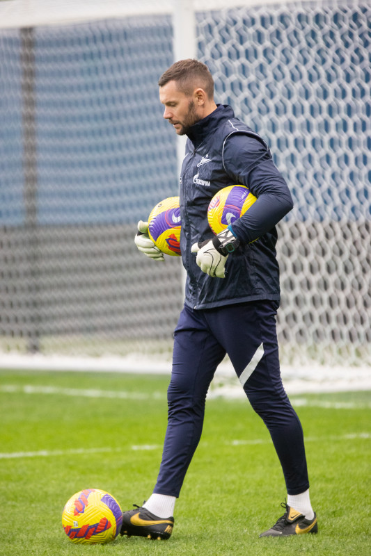 Тренировка «Зенита» перед матчем с «Динамо»