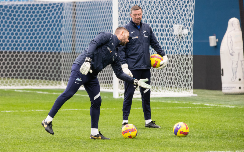 Тренировка «Зенита» перед матчем с «Динамо»