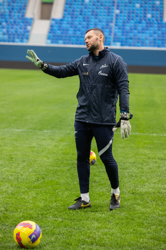 Тренировка «Зенита» перед матчем с «Динамо»