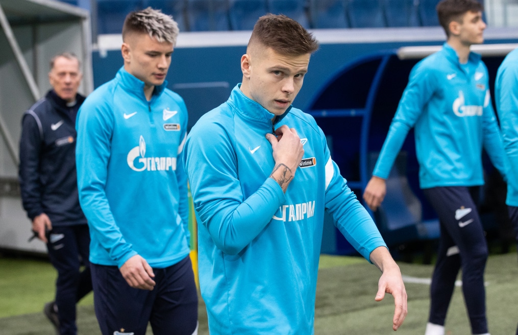 Тренировка «Зенита» перед матчем с «Динамо»