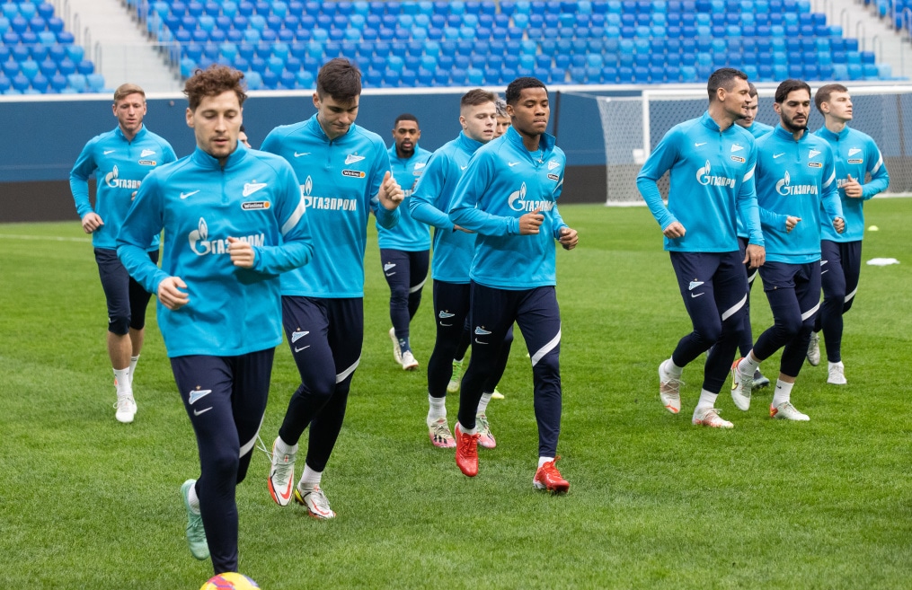 Тренировка «Зенита» перед матчем с «Динамо»