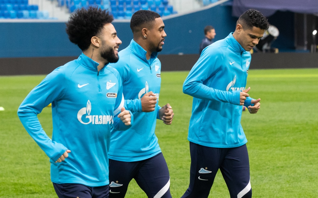 Тренировка «Зенита» перед матчем с «Динамо»