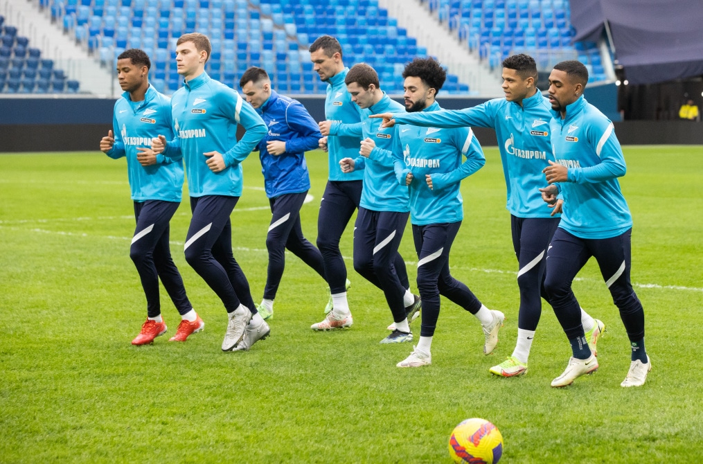 Тренировка «Зенита» перед матчем с «Динамо»