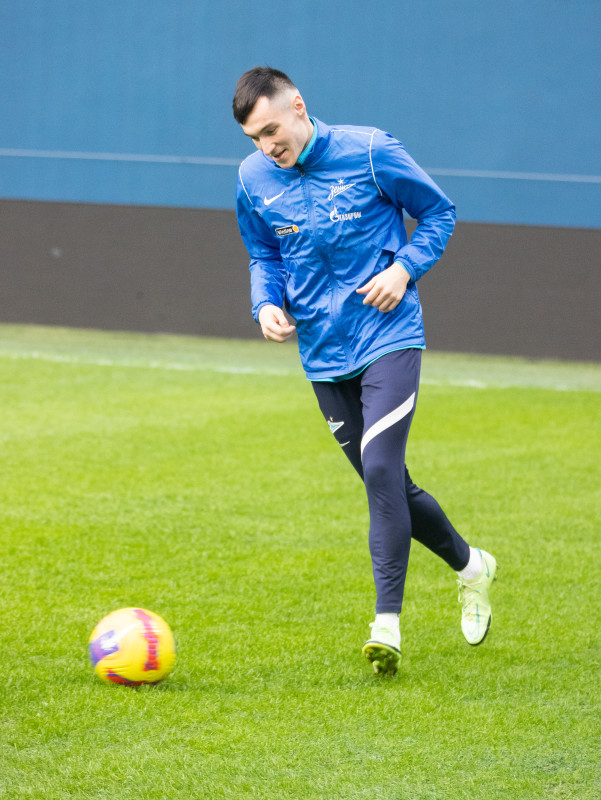 Тренировка «Зенита» перед матчем с «Динамо»