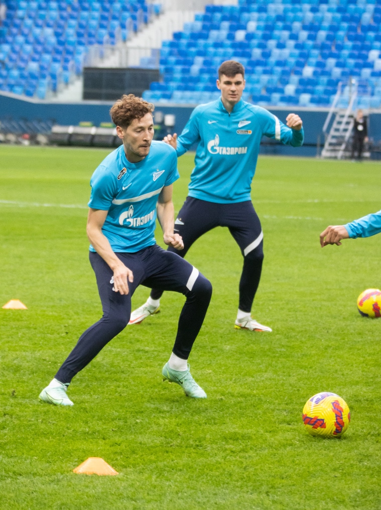 Тренировка «Зенита» перед матчем с «Динамо»