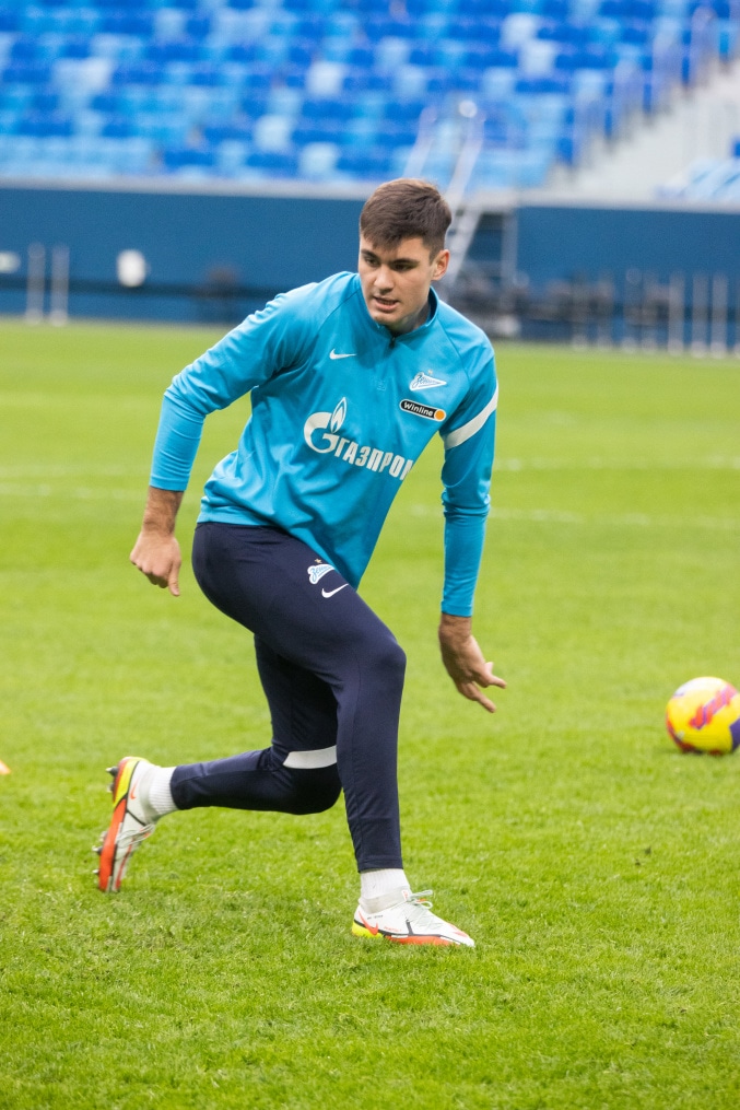 Тренировка «Зенита» перед матчем с «Динамо»