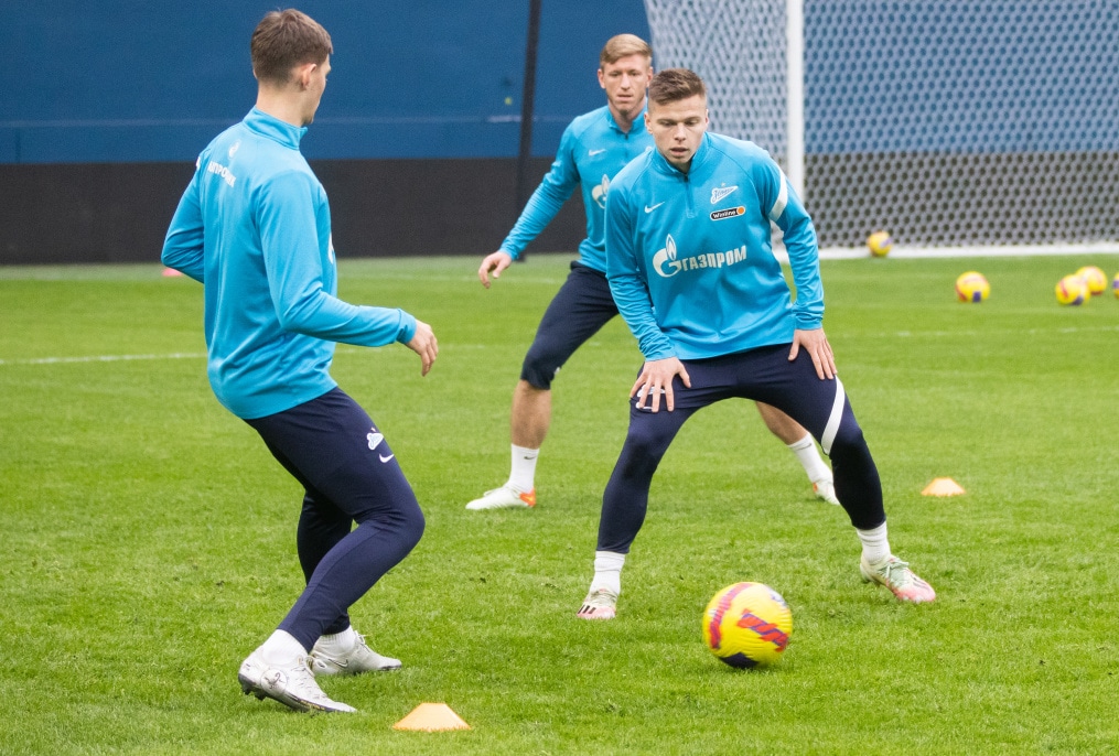 Тренировка «Зенита» перед матчем с «Динамо»
