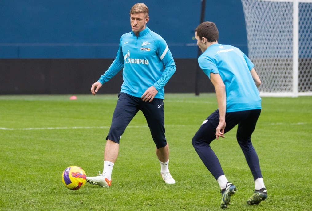 Тренировка «Зенита» перед матчем с «Динамо»
