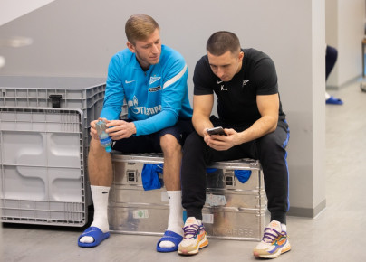 Тренировка «Зенита» перед матчем с «Динамо»