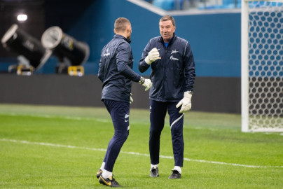 Тренировка «Зенита» перед матчем с «Динамо»