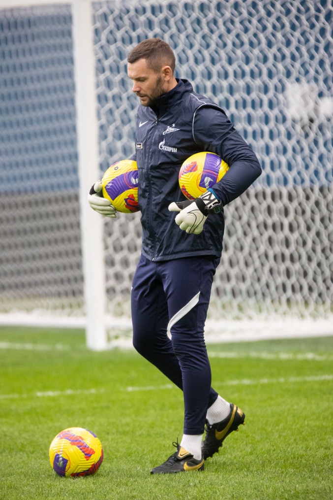 Тренировка «Зенита» перед матчем с «Динамо»