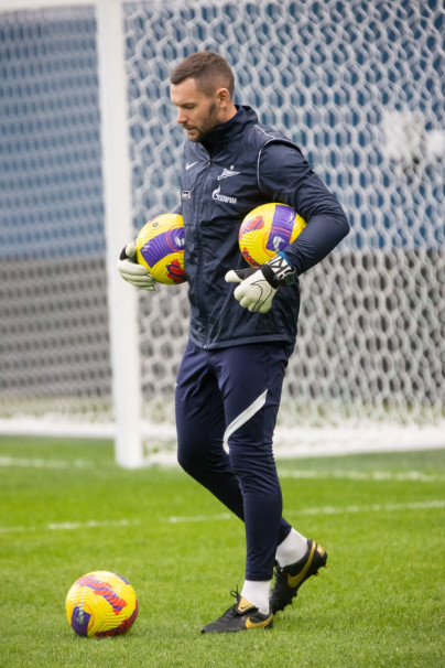 Тренировка «Зенита» перед матчем с «Динамо»