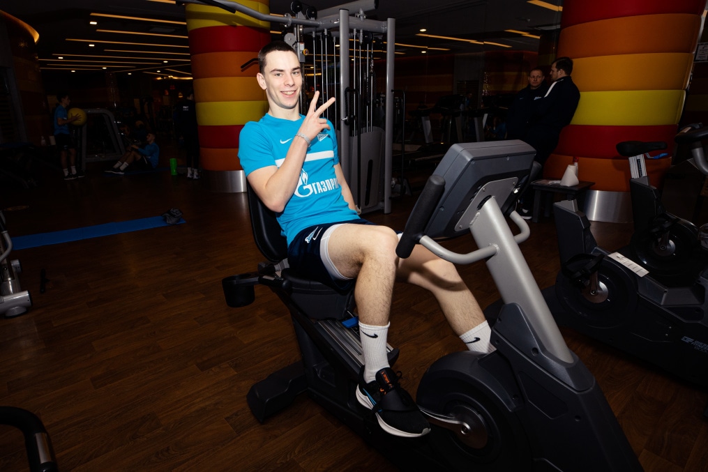 Сборы «Зенита»-м в Турции: 19 января, тренировка в тренажёрном зале