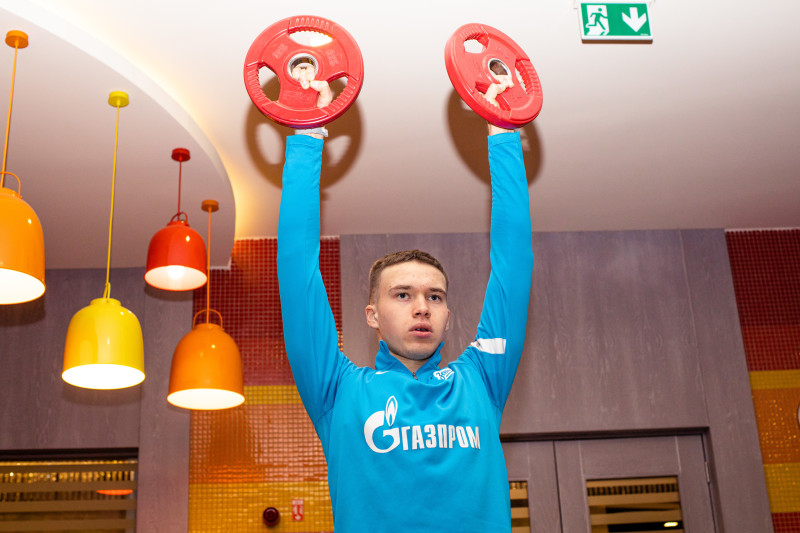 Сборы «Зенита»-м в Турции: 19 января, тренировка в тренажёрном зале