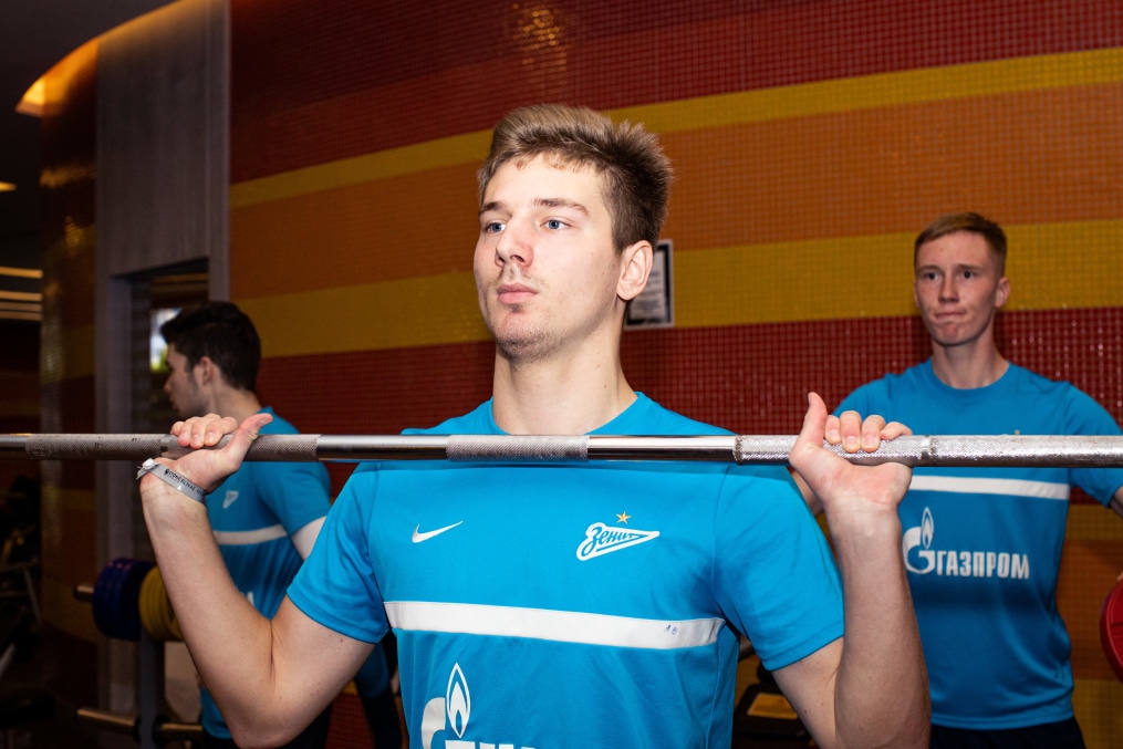 Сборы «Зенита»-м в Турции: 19 января, тренировка в тренажёрном зале