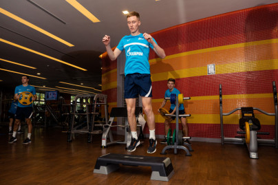 Сборы «Зенита»-м в Турции: 19 января, тренировка в тренажёрном зале