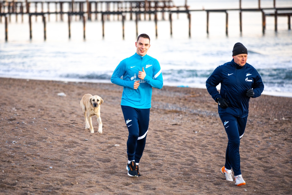 Сборы «Зенита»-м в Турции: 16 января, вечерняя тренировка