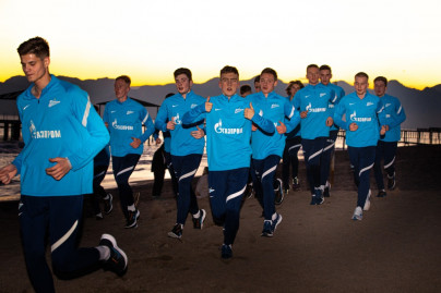 Сборы «Зенита»-м в Турции: 16 января, вечерняя тренировка