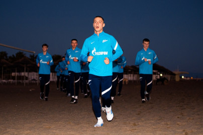 Сборы «Зенита»-м в Турции: 16 января, вечерняя тренировка