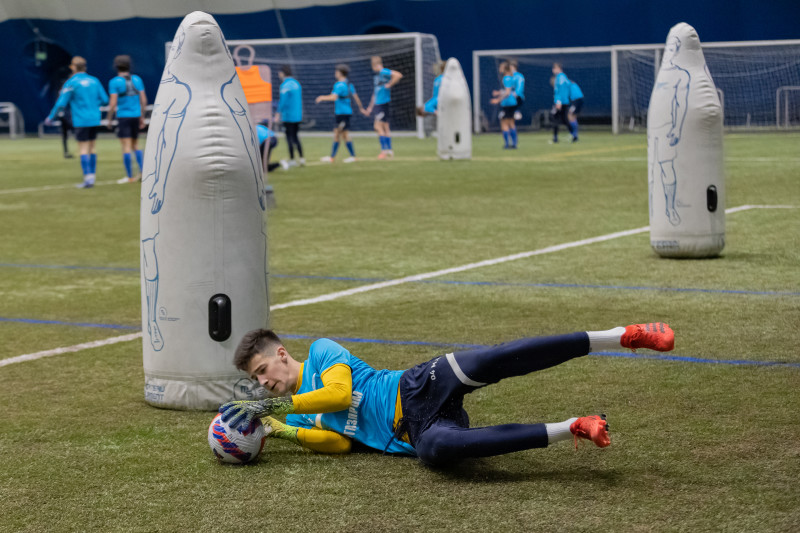 Тренировка команд ЮФЛ в «Газпром»-Академии