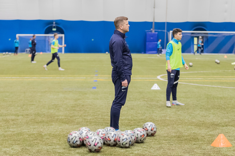 Тренировка команд ЮФЛ в «Газпром»-Академии