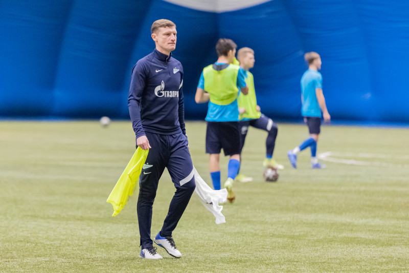 Тренировка команд ЮФЛ в «Газпром»-Академии