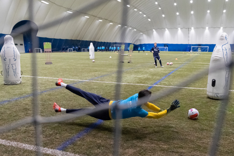 Тренировка команд ЮФЛ в «Газпром»-Академии