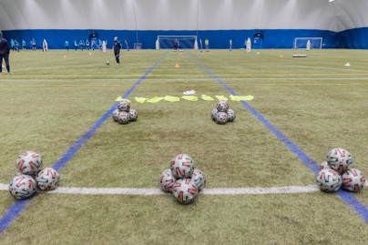 Тренировка команд ЮФЛ в «Газпром»-Академии