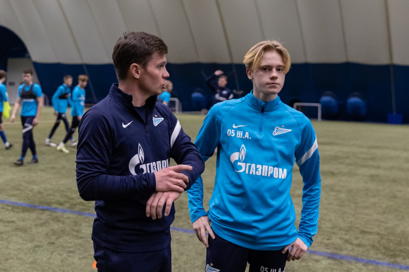 Тренировка команд ЮФЛ в «Газпром»-Академии
