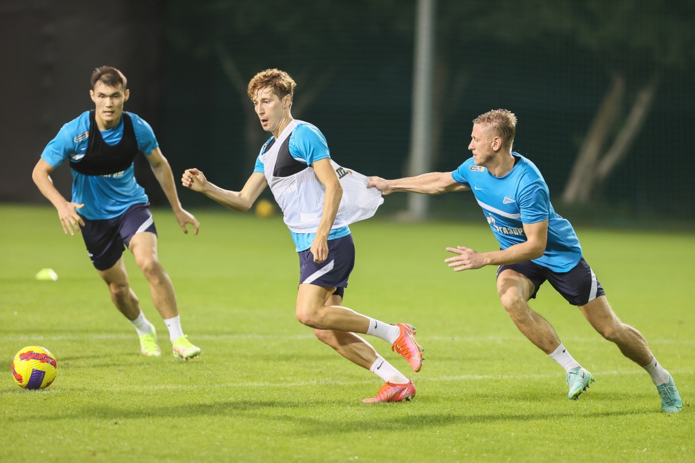 «Газпром»-тренировочные сборы в Дубае: 17 января, вечерняя тренировка