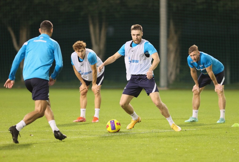 «Газпром»-тренировочные сборы в Дубае: 17 января, вечерняя тренировка