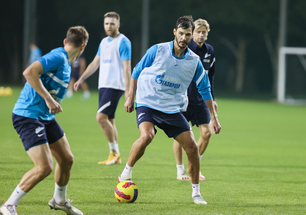 «Газпром»-тренировочные сборы в Дубае: 17 января, вечерняя тренировка