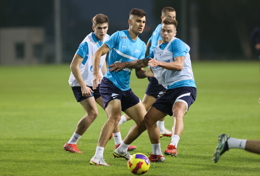 «Газпром»-тренировочные сборы в Дубае: 15 января, вечерняя тренировка