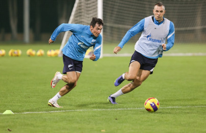 «Газпром»-тренировочные сборы в Дубае: 15 января, вечерняя тренировка